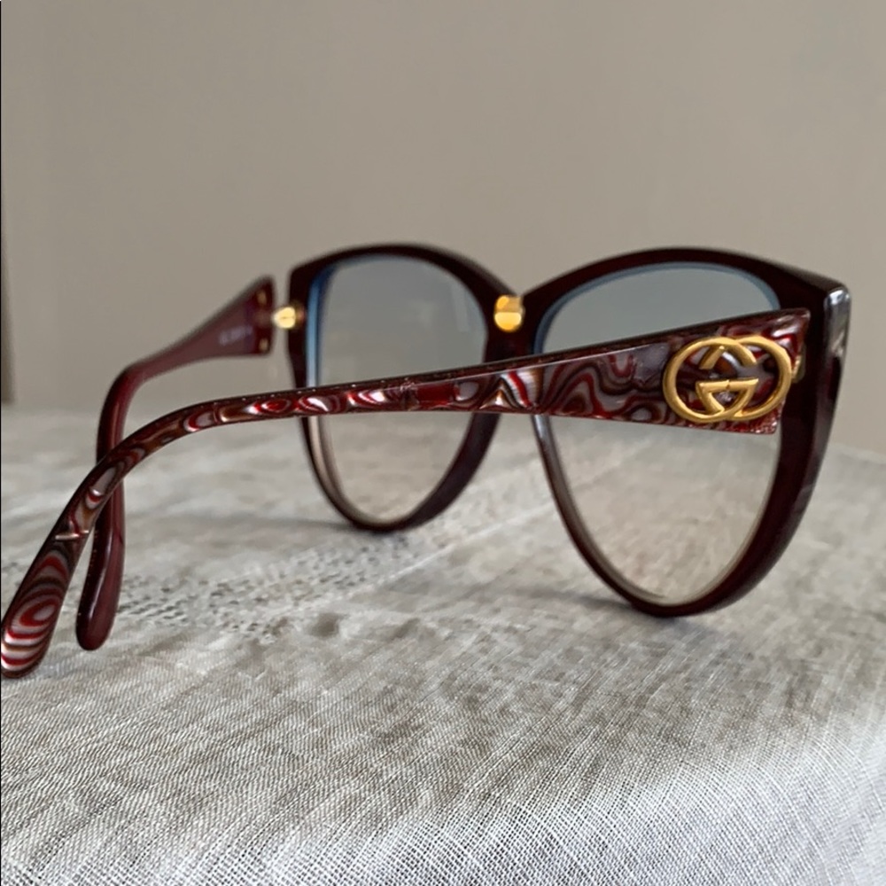 Gucci Vintage Cranberry Large Eyeglasses